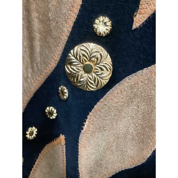 Vintage Elegantissimo Firenze Jacket Women’s Size L/XL 80’ Leather Animal Print - Picture 6 of 6